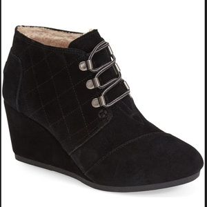 TOMS ‘Desert’ Suede Wedge Bootie